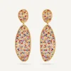 Earrings-Marco Bicego 18K Yellow Gold Convertible Sapphire Statement Earrings Yellowgold