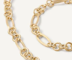 Necklaces-Marco Bicego 18K Yellow Gold Convertible Link Necklace, Engraved u0026 Polished Yellowgold