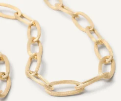 Necklaces-Marco Bicego 18K Yellow Gold Convertible Oval Link Necklace Yellowgold