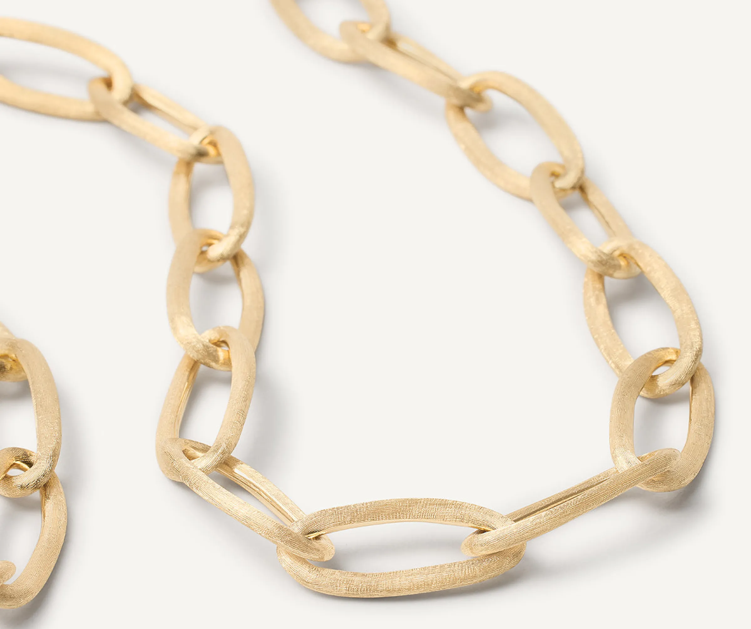 Necklaces-Marco Bicego 18K Yellow Gold Convertible Oval Link Necklace Yellowgold