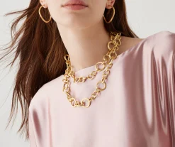 Necklaces-Marco Bicego 18K Yellow Gold Convertible Link Necklace Yellowgold