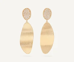 Earrings-Marco Bicego 18K Yellow Gold Convertible Pavé Diamond Earring Kit Yellowgold