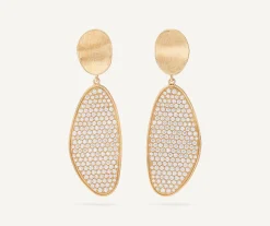 Earrings-Marco Bicego 18K Yellow Gold Convertible Pavé Diamond Earring Kit Yellowgold
