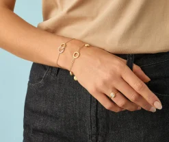 Bracelets-Marco Bicego 18K Yellow Gold Diamond Infinity Bracelet Yellowgold