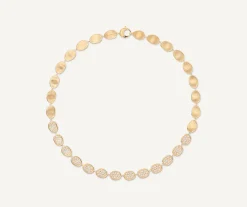 Necklaces-Marco Bicego 18K Yellow Gold Diamond Pavé Collar Necklace Yellowgold