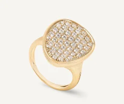 Rings-Marco Bicego 18K Yellow Gold Diamond Pavé Cocktail Ring Yellowgold
