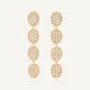 Earrings-Marco Bicego 18K Yellow Gold Diamond Pavé Drop Earrings Yellowgold