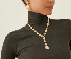 Necklaces-Marco Bicego 18K Yellow Gold Diamond Pavé Lariat Necklace Yellowgold