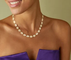 Necklaces-Marco Bicego 18K Yellow Gold Diamond Pavé Collar Necklace Yellowgold