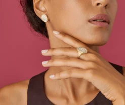 Rings-Marco Bicego 18K Yellow Gold Diamond Pavé Cocktail Ring Yellowgold