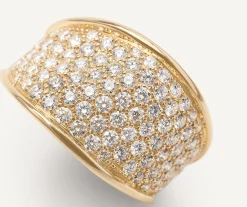 Rings-Marco Bicego 18K Yellow Gold Diamond Pavé Statement Ring Yellowgold