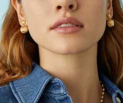 Earrings-Marco Bicego 18K Yellow Gold Double Drop Earrings, Small Yellowgold