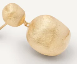 Earrings-Marco Bicego 18K Yellow Gold Double Drop Earrings, Small Yellowgold