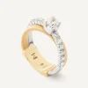 Rings-Marco Bicego 18K Yellow Gold Double-Band Ring With .5 CT Diamond Yellowgold
