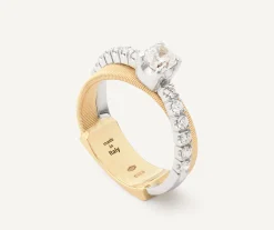 Rings-Marco Bicego 18K Yellow Gold Double-Band Ring With .5 CT Diamond Yellowgold