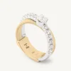 Rings-Marco Bicego 18K Yellow Gold Double-Band Ring With .3 CT Diamond Yellowgold