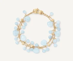 Bracelets-Marco Bicego 18K Yellow Gold Double-Strand Aquamarine Bracelet Yellowgold