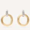 Earrings-Marco Bicego 18K Yellow Gold Drop Earrings With Diamonds Yellowgold