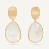 Earrings-Marco Bicego 18K Yellow Gold Drop Earrings With Mother of Pearl Yellowgold