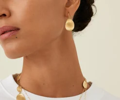 Earrings-Marco Bicego 18K Yellow Gold Drop Earrings, Medium Yellowgold