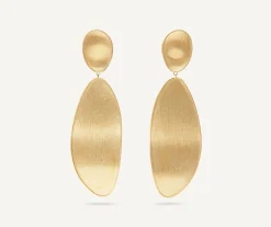 Earrings-Marco Bicego 18K Yellow Gold Elongated Drop Earrings Yellowgold
