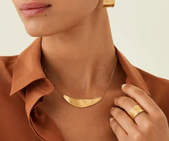 Pendants | Necklaces-Marco Bicego 18K Yellow Gold Engraved "Smile" Necklace Yellowgold