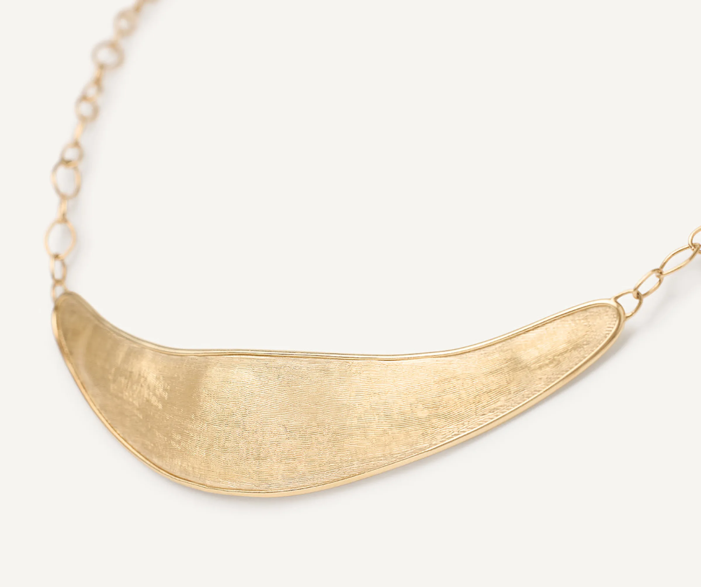 Pendants | Necklaces-Marco Bicego 18K Yellow Gold Engraved "Smile" Necklace Yellowgold