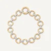 Bracelets-Marco Bicego 18K Yellow Gold Flat Link Bracelet With Diamonds Yellowgold