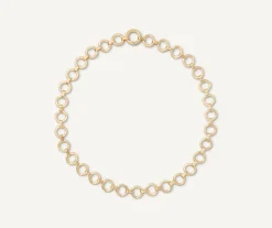 Necklaces-Marco Bicego 18K Yellow Gold Flat Link Collar Necklace Yellowgold