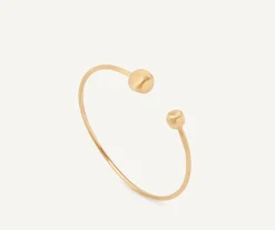 Bracelets-Marco Bicego 18K Yellow Gold Flexible Bangle With Small Beads Yellowgold
