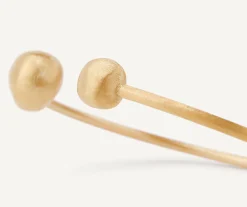 Bracelets-Marco Bicego 18K Yellow Gold Flexible Bangle With Small Beads Yellowgold