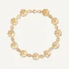 Necklaces-Marco Bicego 18K Yellow Gold Flower Collar Necklace with Diamonds Yellowgold