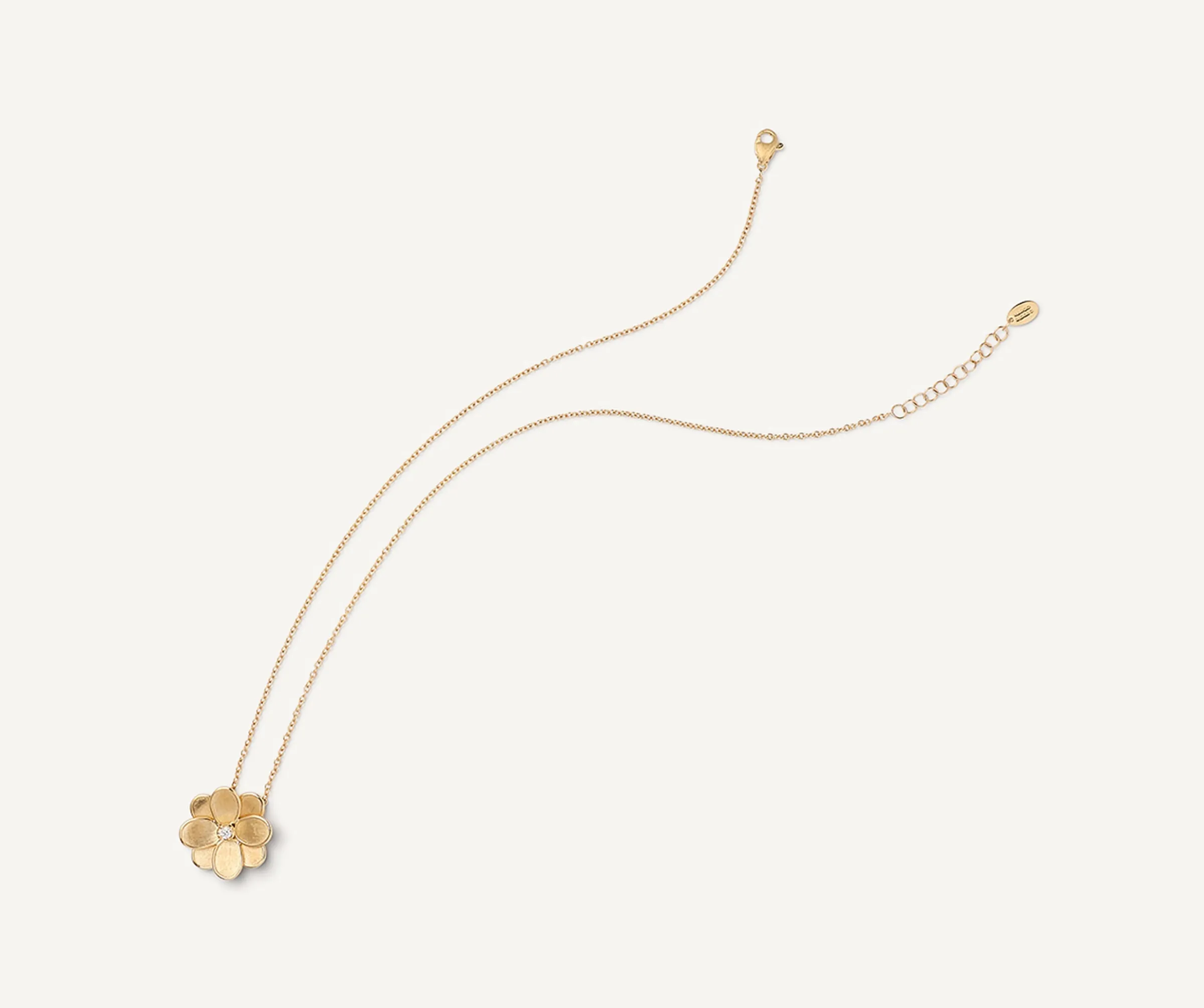 Pendants | Necklaces-Marco Bicego 18K Yellow Gold Flower Pendant with Diamonds Yellowgold