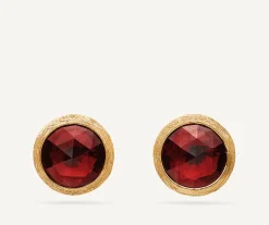 Earrings-Marco Bicego 18K Yellow Gold Garnet Stud Earrings YellowGold