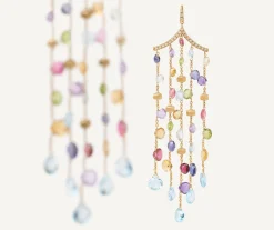 Earrings-Marco Bicego 18K Yellow Gold Gemstone Chandelier Earrings Yellowgold