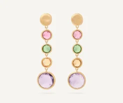 Earrings-Marco Bicego 18K Yellow Gold Gemstone Drop Earrings Yellowgold