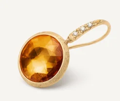 Earrings-Marco Bicego 18K Yellow Gold Gemstone Drop Earrings with Diamonds Yellowgold