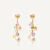 Earrings-Marco Bicego 18K Yellow Gold Gemstone Earrings with Freshwater Pearls Yellowgold