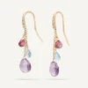Earrings-Marco Bicego 18K Yellow Gold Gemstone Earrings With Diamonds, Amethyst Accents Yellowgold
