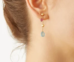 Earrings-Marco Bicego 18K Yellow Gold Gemstone Earrings Yellowgold