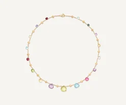 Necklaces-Marco Bicego 18K Yellow Gold Gemstone Graduated Necklace Yellowgold