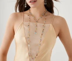 Necklaces-Marco Bicego 18K Yellow Gold Gemstone Lariat Necklace Yellowgold