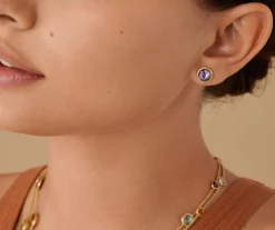 Earrings-Marco Bicego 18K Yellow Gold Gemstone Stud Earrings Yellowgold