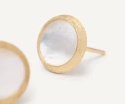 Earrings-Marco Bicego 18K Yellow Gold Gemstone Stud Earrings Yellowgold