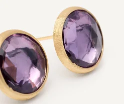Earrings-Marco Bicego 18K Yellow Gold Gemstone Stud Large Earrings Yellowgold
