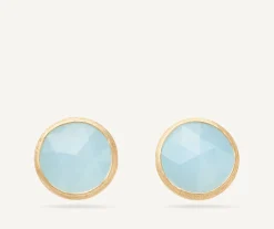 Earrings-Marco Bicego 18K Yellow Gold Gemstone Stud Large Earrings Yellowgold
