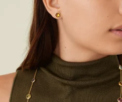 Earrings-Marco Bicego 18K Yellow Gold Gemstone Stud Earrings Yellowgold