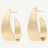 Earrings-Marco Bicego 18K Yellow Gold Graduate Medium Hoops Yellowgold