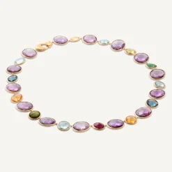 Necklaces-Marco Bicego 18K Yellow Gold Graduated Collar featuring Amethyst Yellowgold