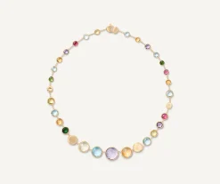 Necklaces-Marco Bicego 18K Yellow Gold Graduated Gemstone Collar Yellowgold